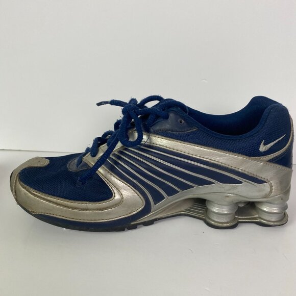 Nike Shox Turbo 8 Shoes Sneakers Boy's Youth 7Y Blue Gray Athletic 344933-402 - Picture 11 of 16